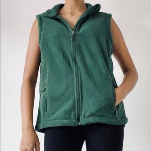 Port Authority: Forest Green zip-up vest